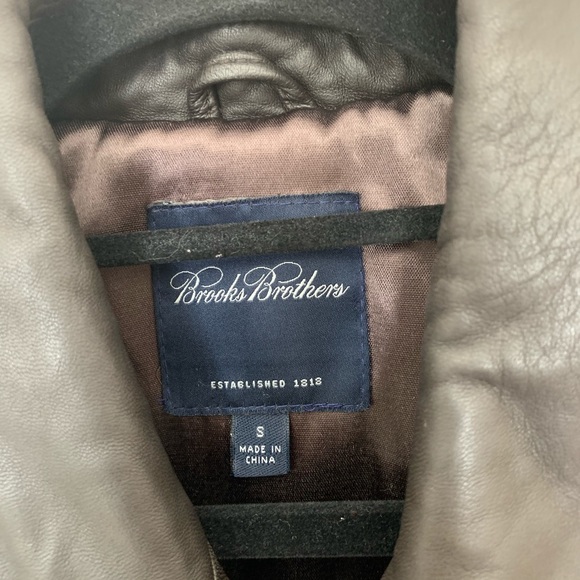 Brooks Brothers Leather Jacket Men's Small - Picture 3 of 3